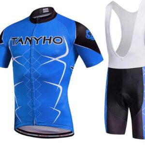 brand new Short Sleeve white Men Bike Cycling Jersey Shirt GEL Bib Shorts Set ty010