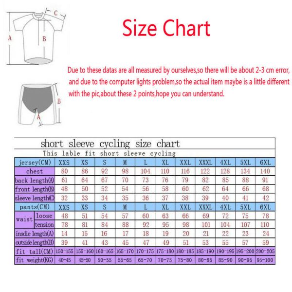 brand new outdoor Sport Short Sleeve Men Bike Cycling Jersey Shirt GEL  Shorts Set ty030 - Image 2