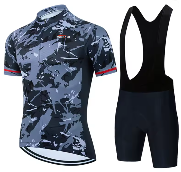 brand new outdoor Sport Short Sleeve Men Bike Cycling Jersey Shirt GEL Bib Shorts Set ty033